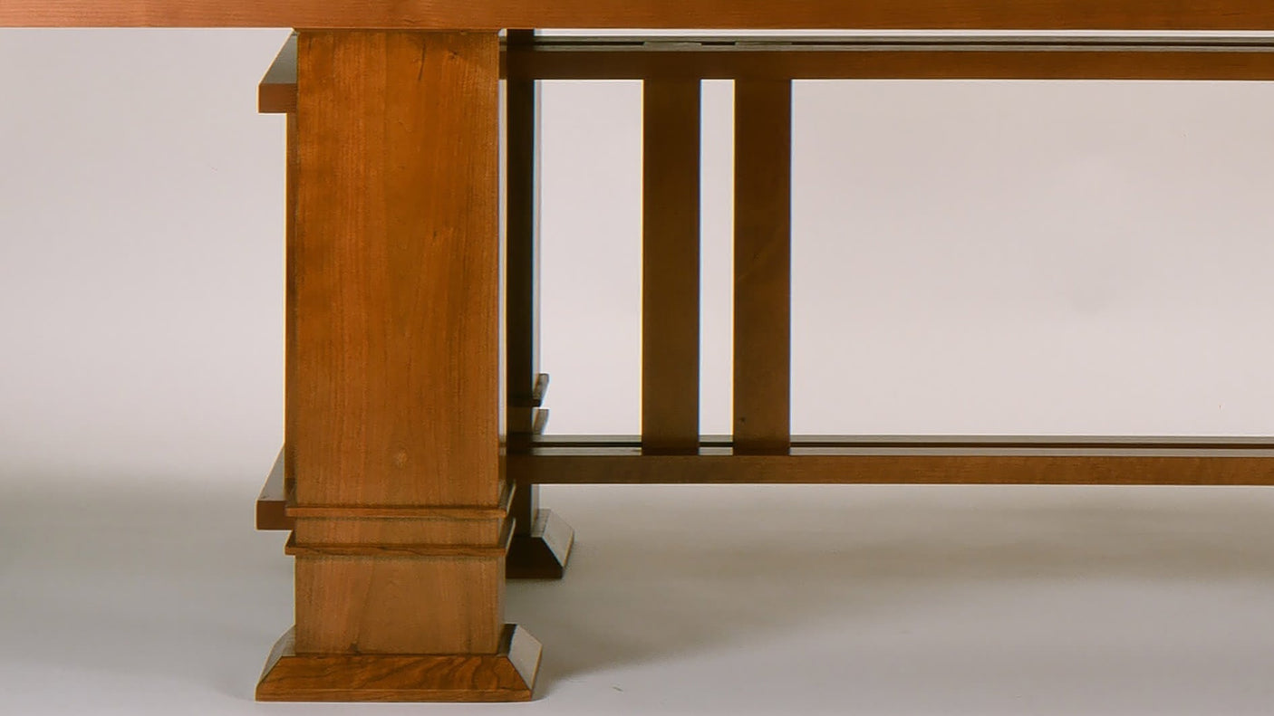 Allen rectangular table in solid cherry wood