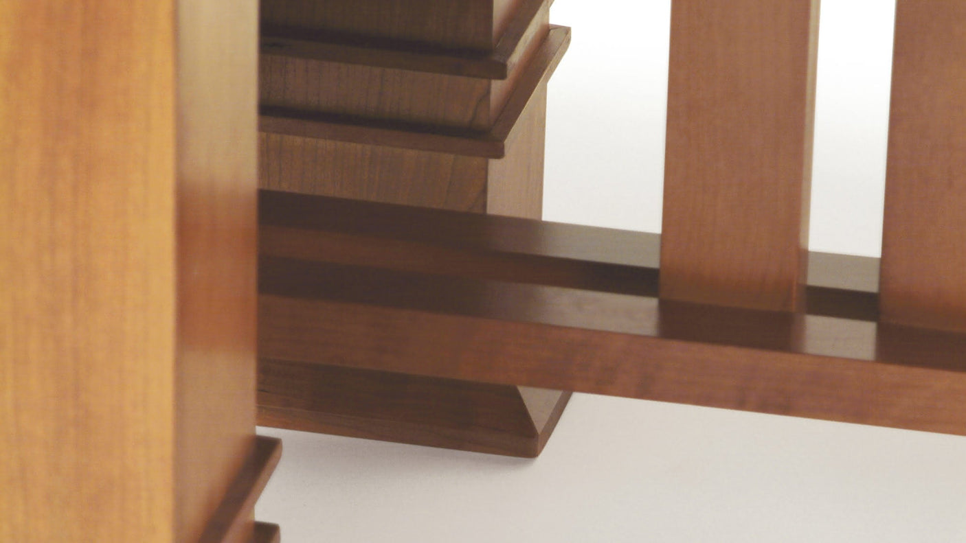 Allen rectangular table in solid cherry wood