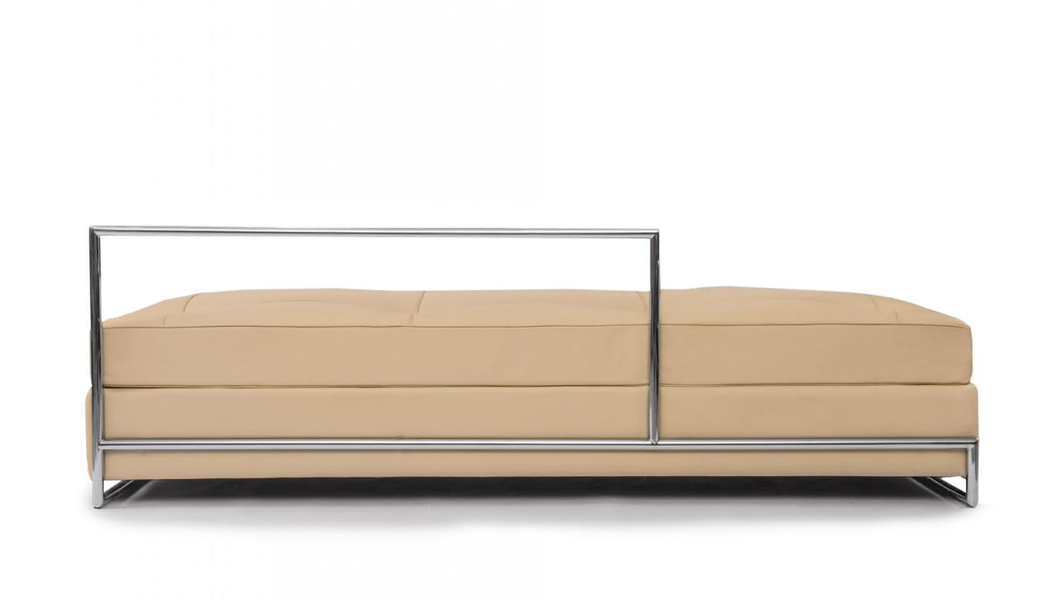 Banquette-lit avec revêtement en cuir
