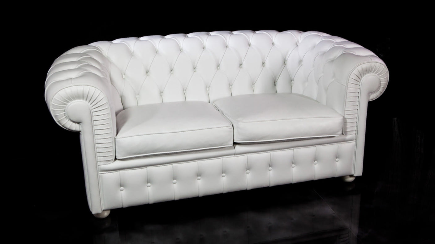 Chester 2-sitzer sofa mit leder- oder stoffbezug