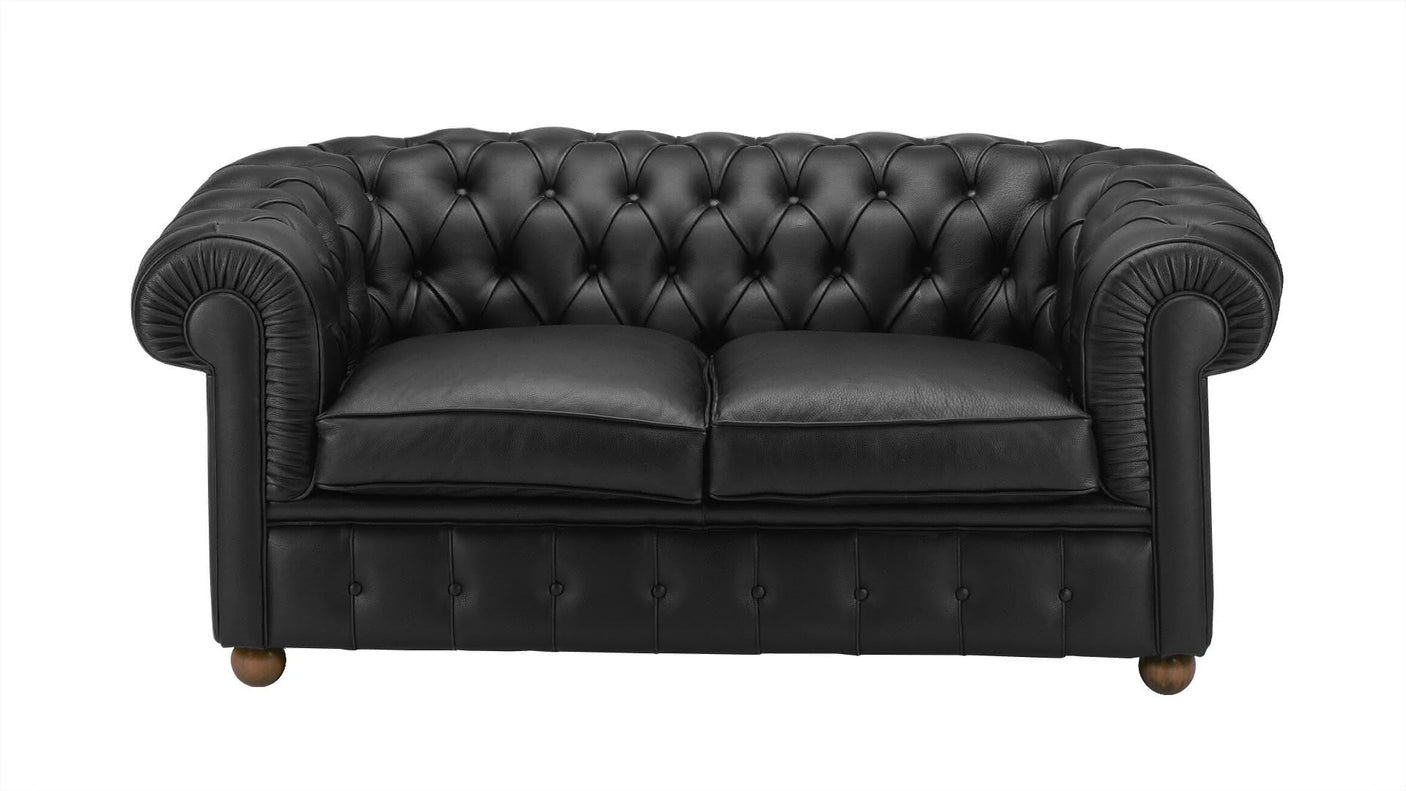 Chester 2-sitzer sofa mit leder- oder stoffbezug