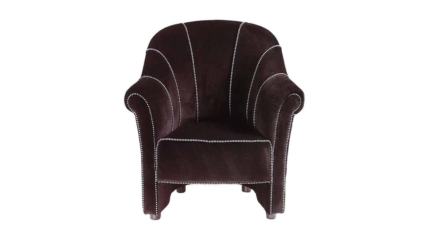 Koller armchair in velvet