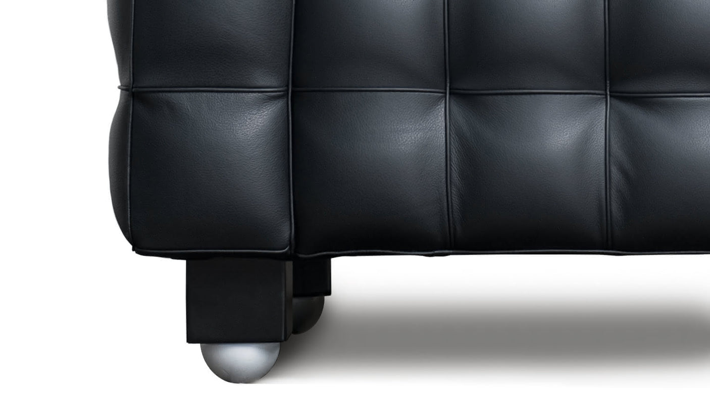 Kubus canapé 2 places avec revêtement en cuir