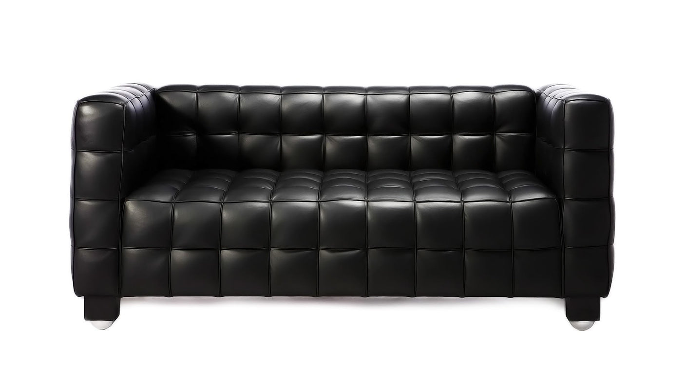 Kubus canapé 2 places avec revêtement en cuir