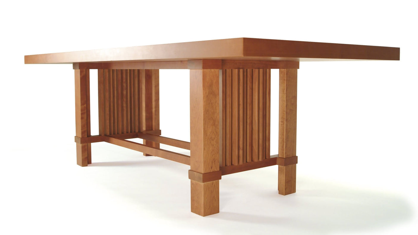 Taliesin 608 wooden rectangular table