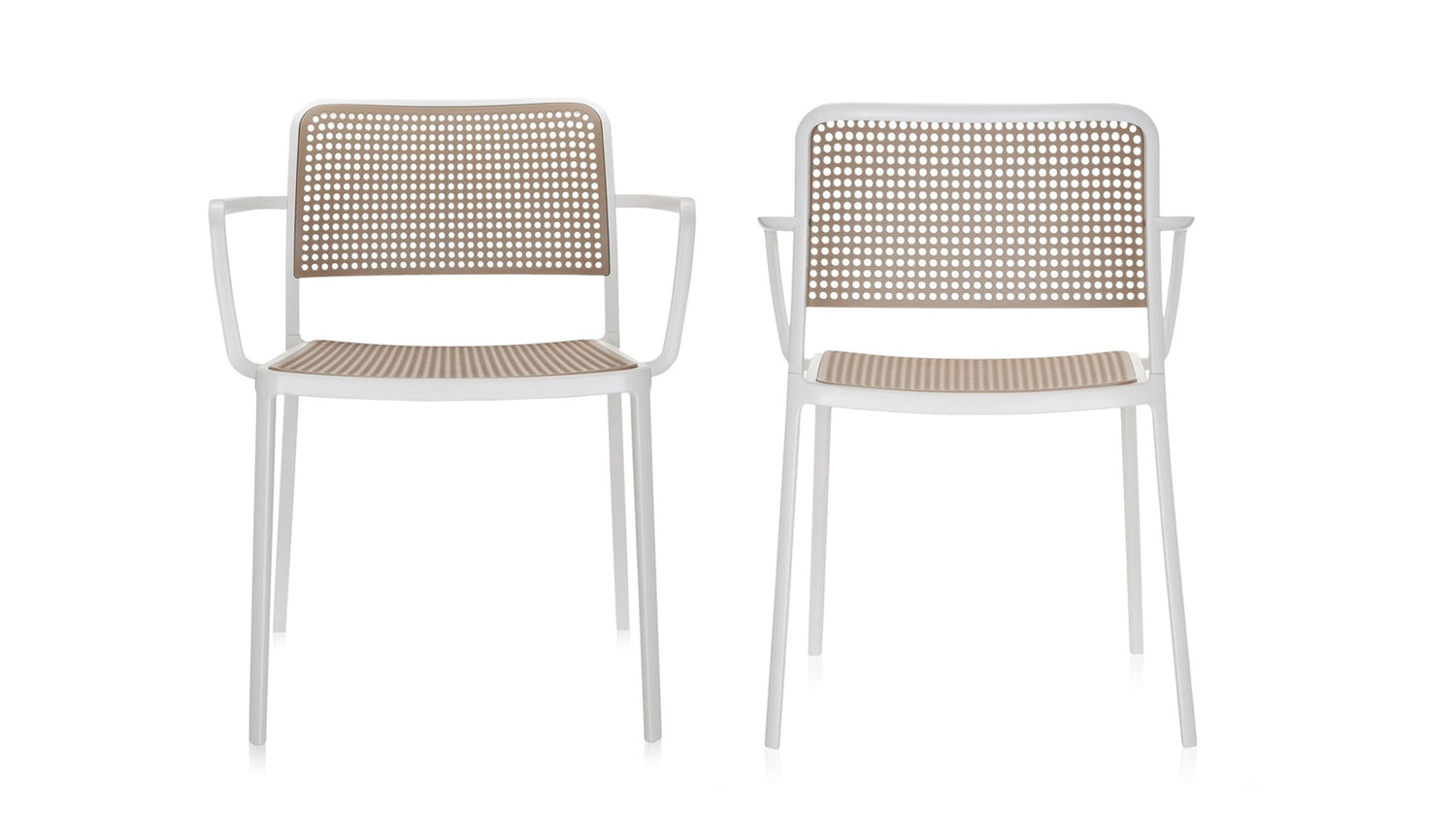 Ensemble de 2 petits fauteuils AUDREY par Kartell