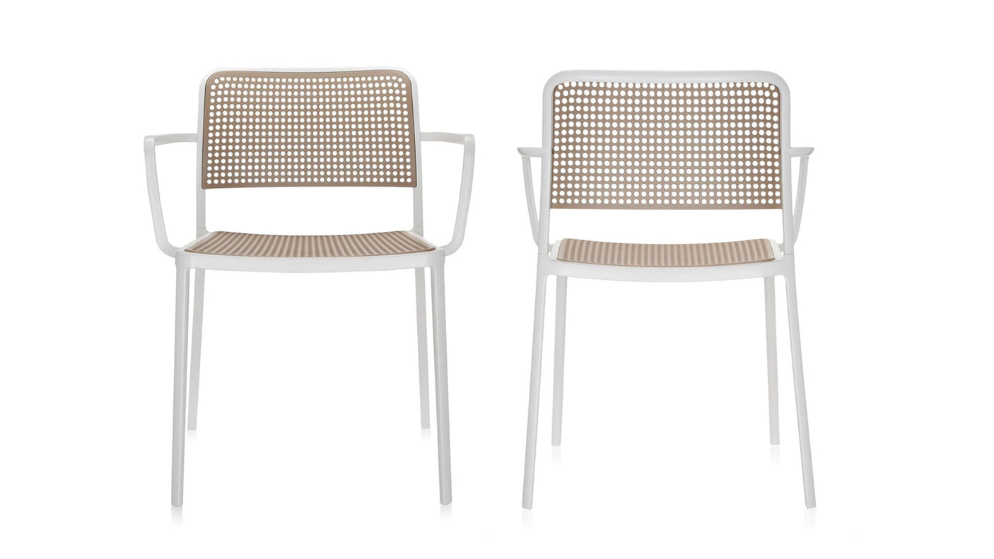Ensemble de 2 petits fauteuils AUDREY par Kartell