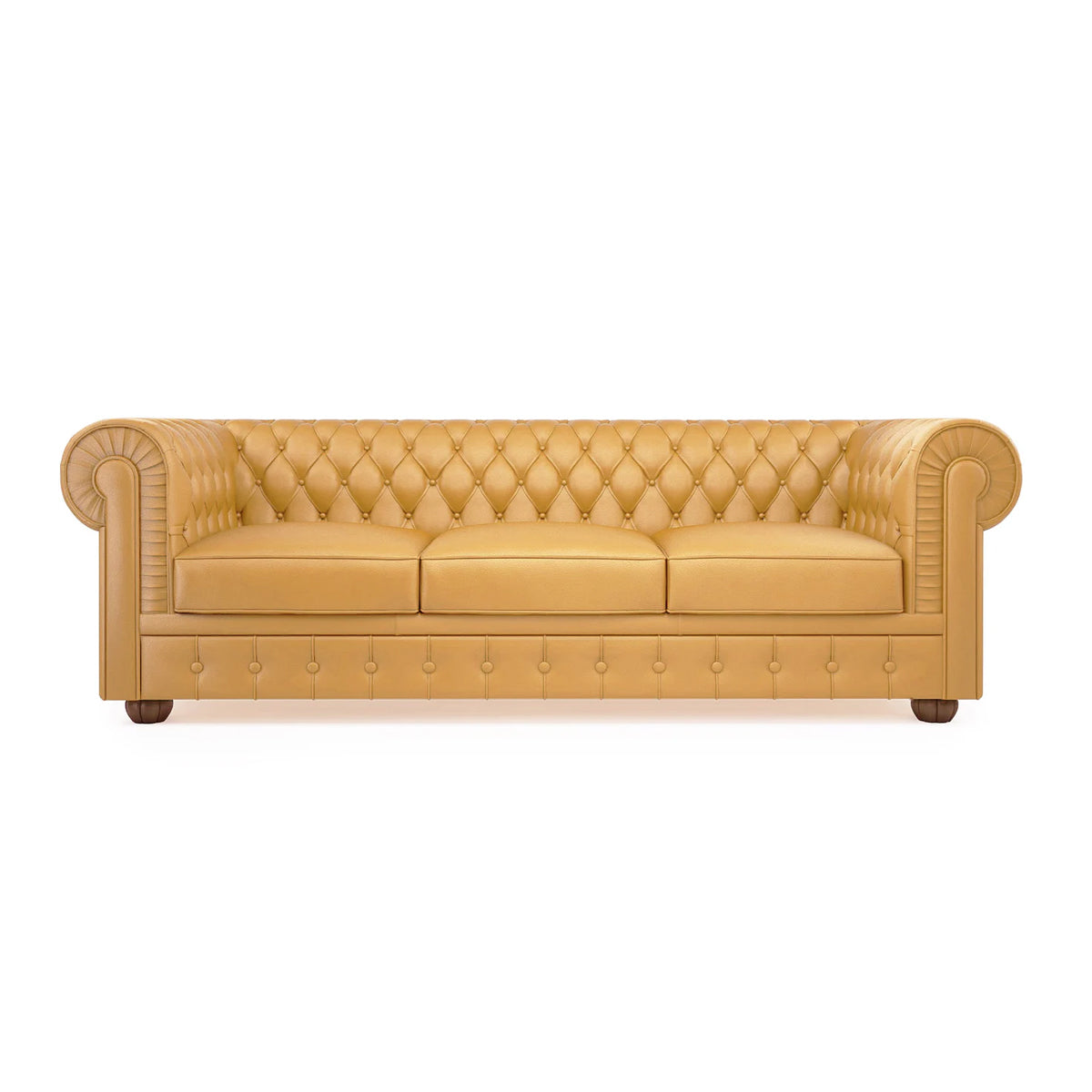 Chester 3-sitzer sofa mit leder- oder stoffbezug