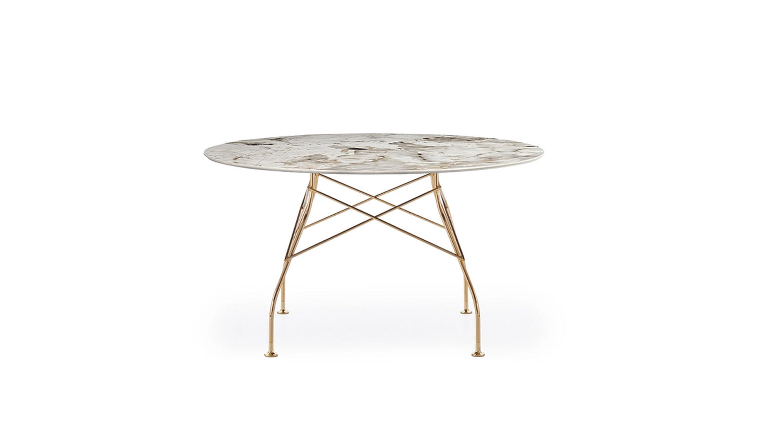 Glossy table ronde by Kartell
