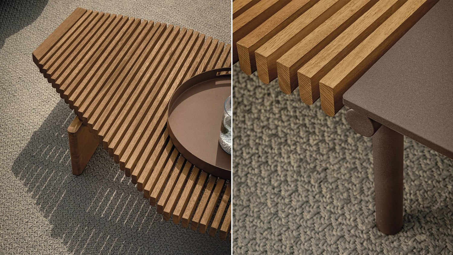 Talamone coffee table for outdoors by Arketipo