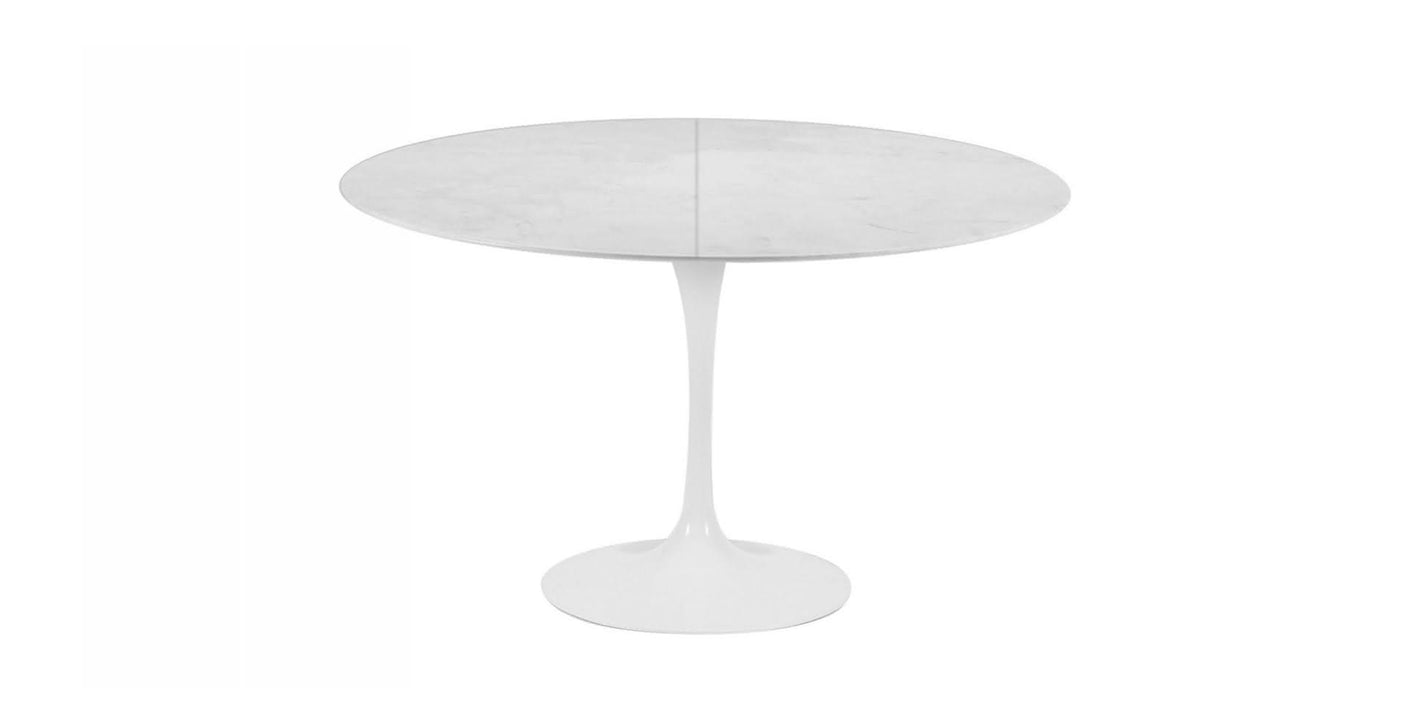 TULIP Round table extensible plateau en laminé
