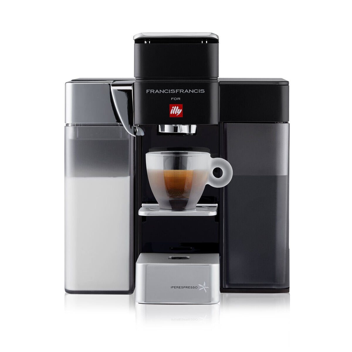 Y5 Milk Espresso & Coffee black - Coffee machine Iperespresso