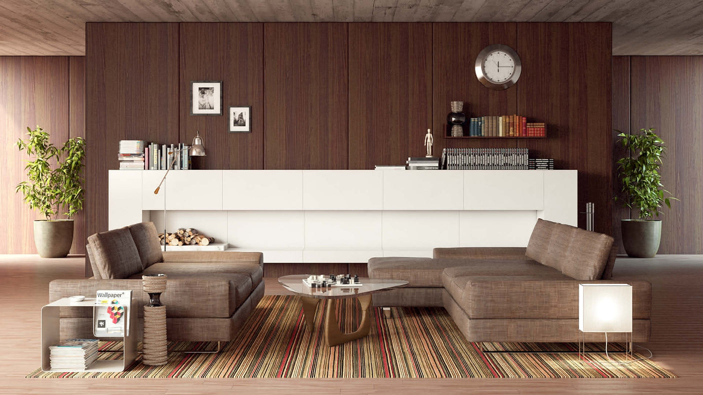 Bloom sofa Bloom corner sofa Cofee table Libris Brigitta 2 vase Giove lamp Bu1959 T lamp