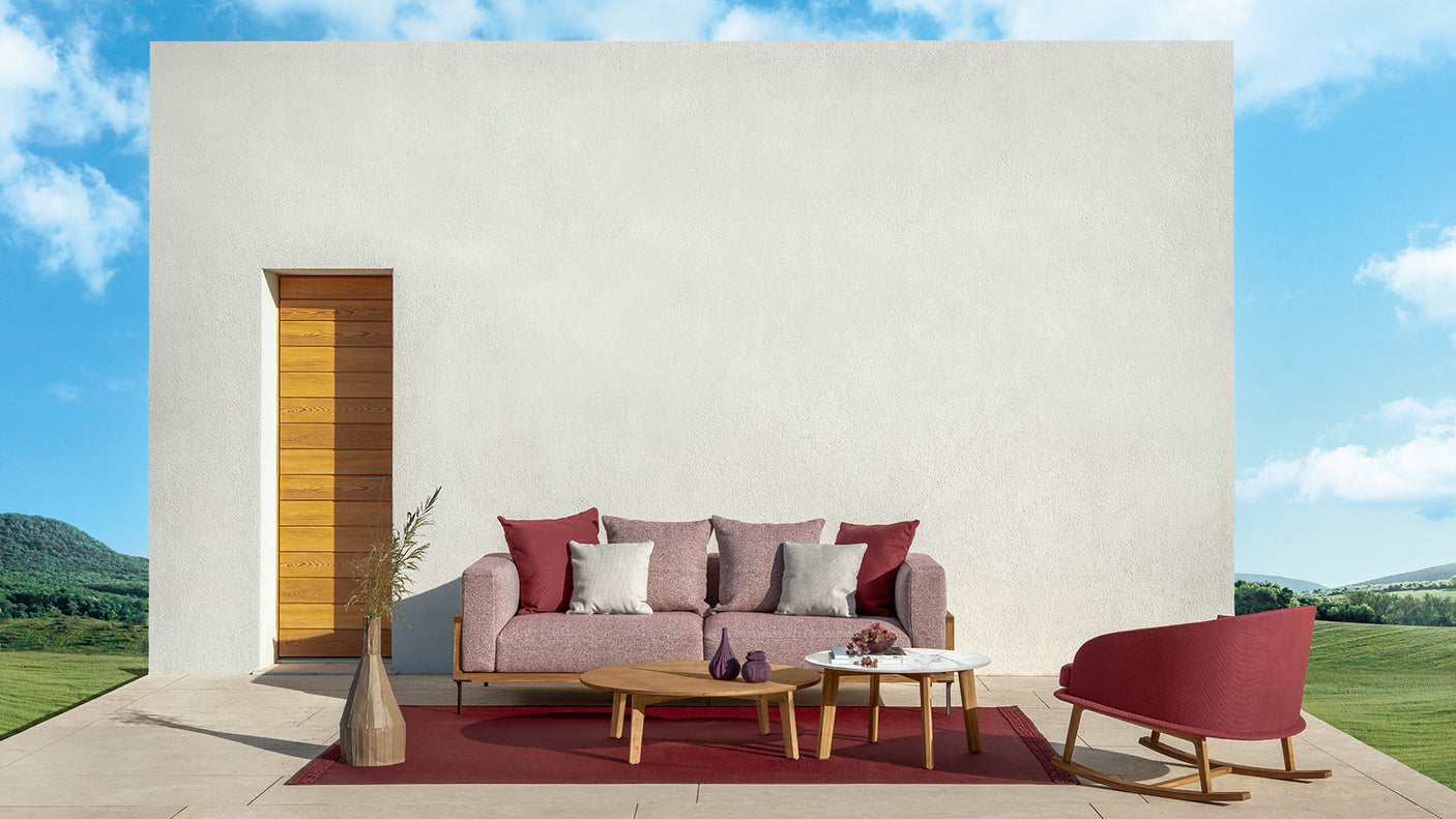 Cleo Soft Wood 3 sitzer gartensofa