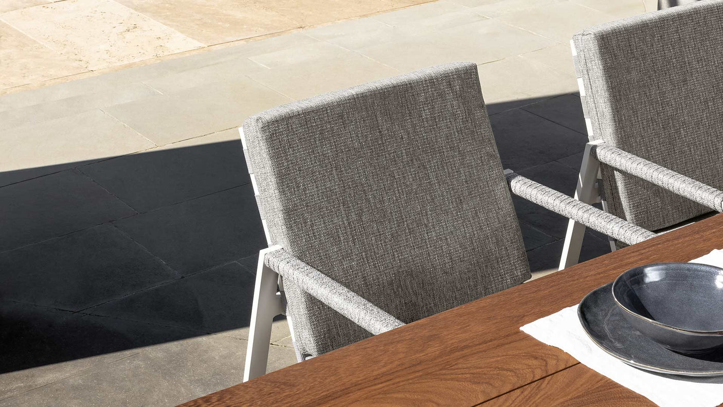 Cottage outdoor dining armchair