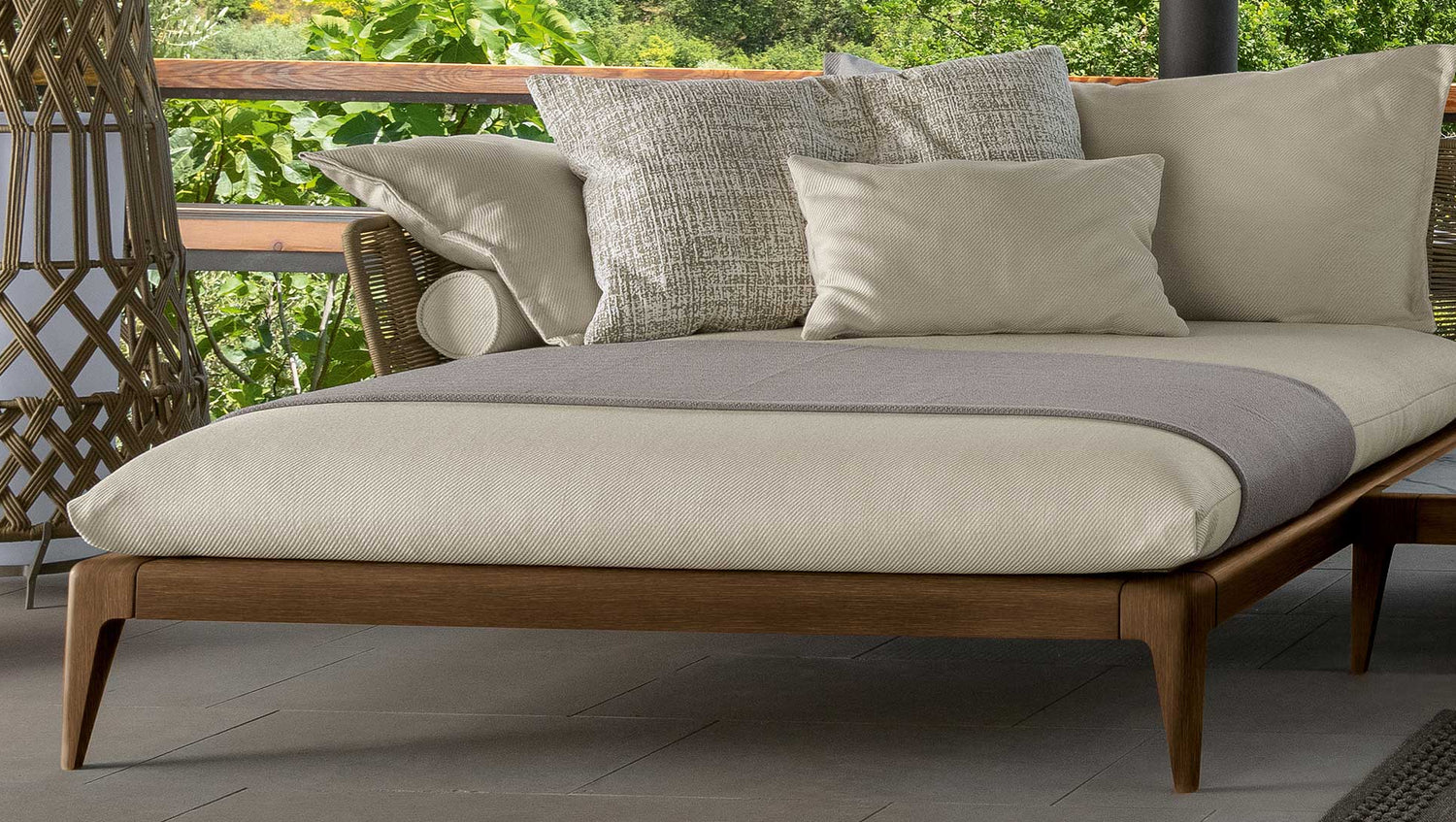 Cruise Teak canapè d'angle pour l'extérieur