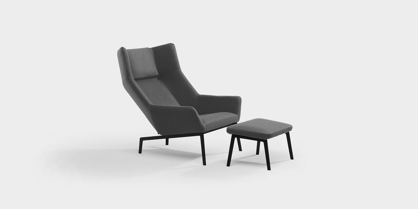 PARK Pouf with steel frame