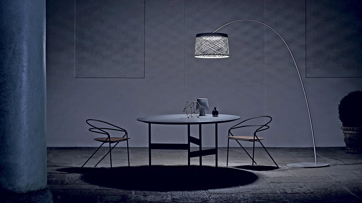 Twiggy Grid outdoor floor lamp by Foscarini