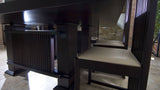 Allen table carré en bois massif de cerisier (réédition)