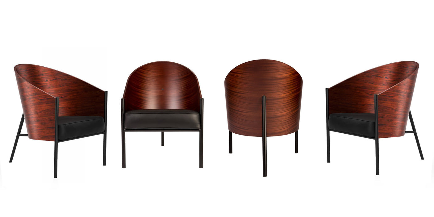 Fauteuil costes avec accoudoirs ensemble de 4 fauteuils