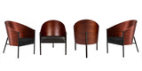 Fauteuil costes avec accoudoirs ensemble de 4 fauteuils