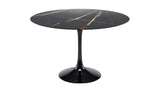 Tulip Round Dining table with Sahara marble top