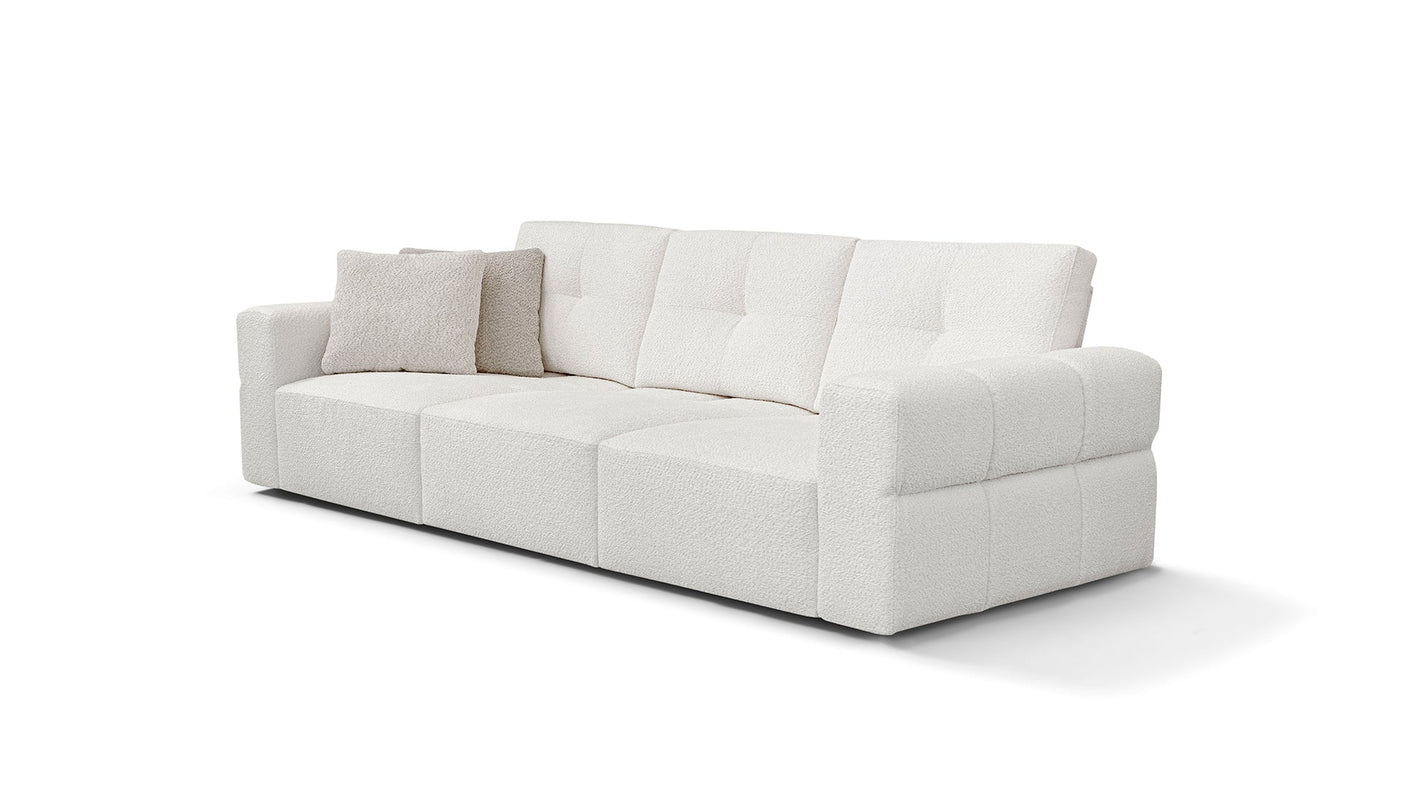 Akira modulares sofa mit verschiebbarer rückenlehne, 266 cm