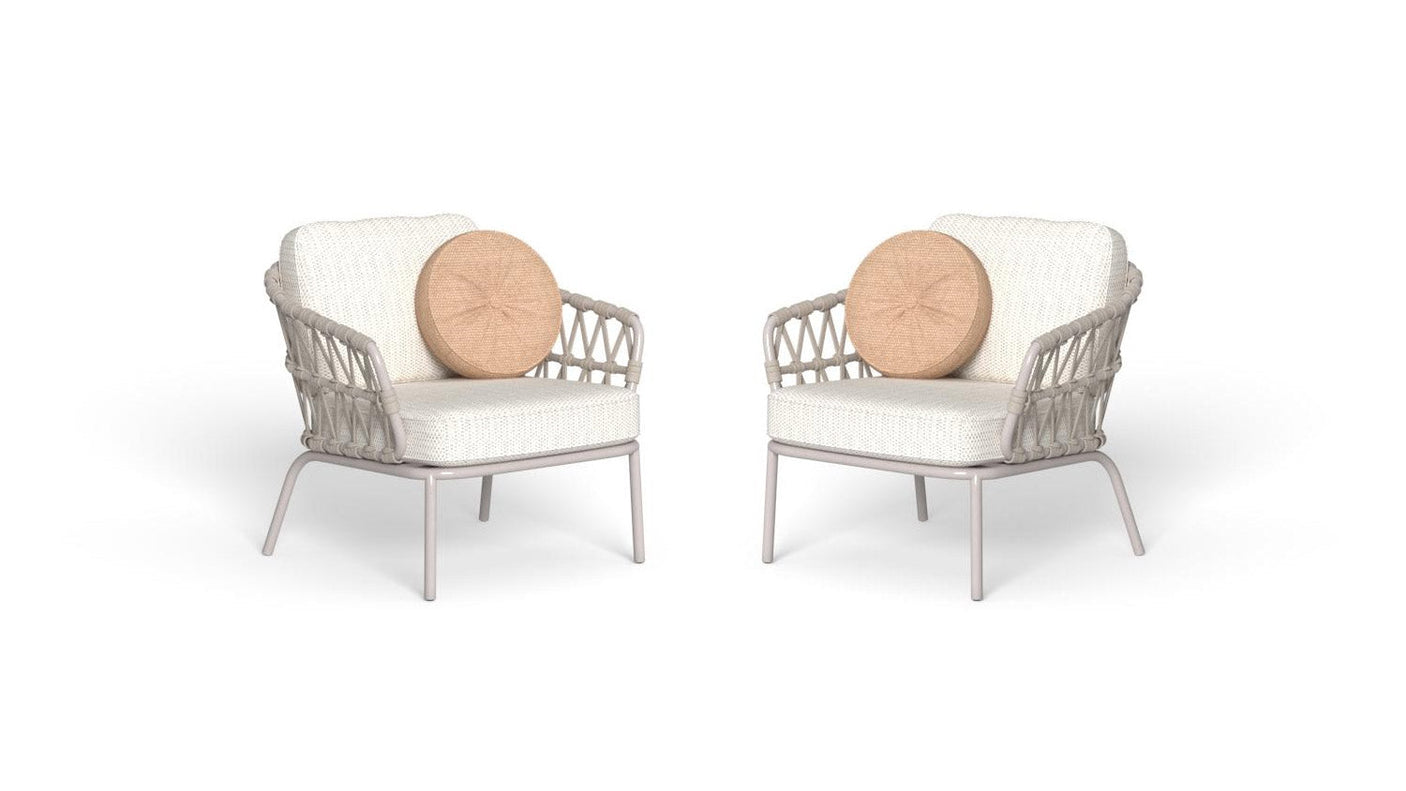 Set iris n. 1 canapé + n. 2 fauteuils + n. 1 table basse pour l'extérieur