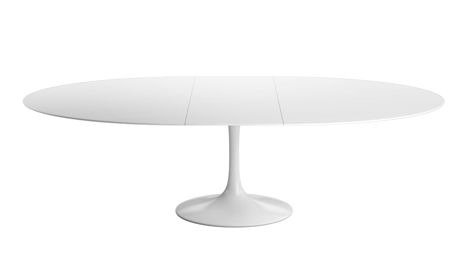 TULIP Oval table extensible plateau en laminé