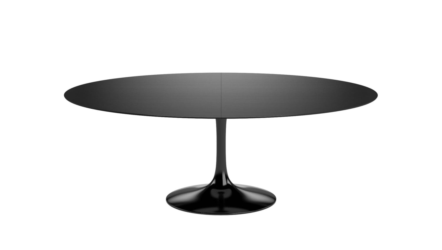 TULIP Oval table extensible plateau en laminé
