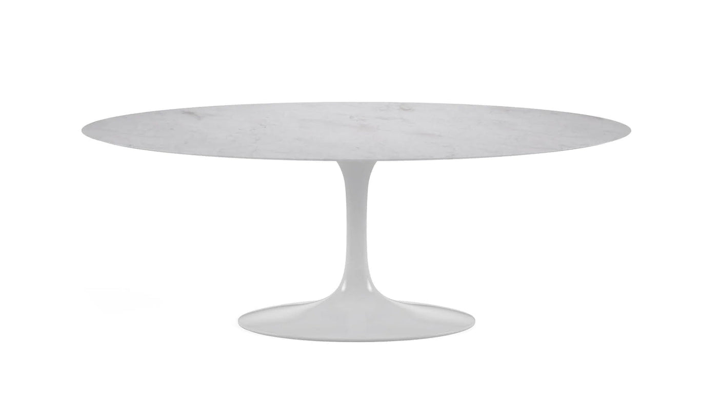 Tulip Oval XL dining table with marble top