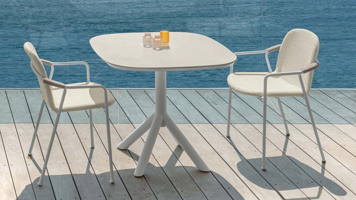 Coral outdoor dining chair