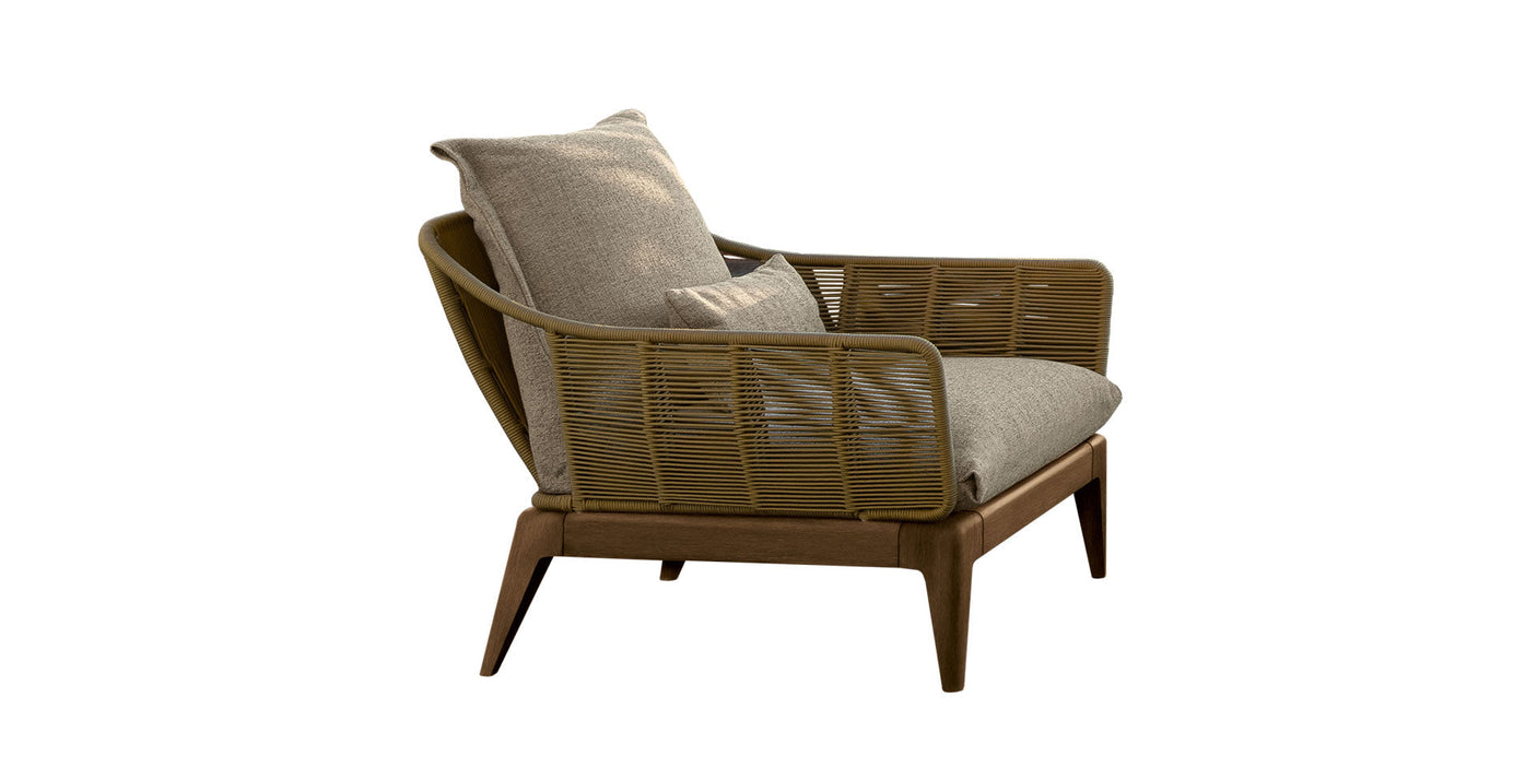 Cruise teak outdoor living armchair