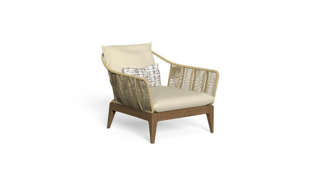 Cruise teak outdoor living armchair