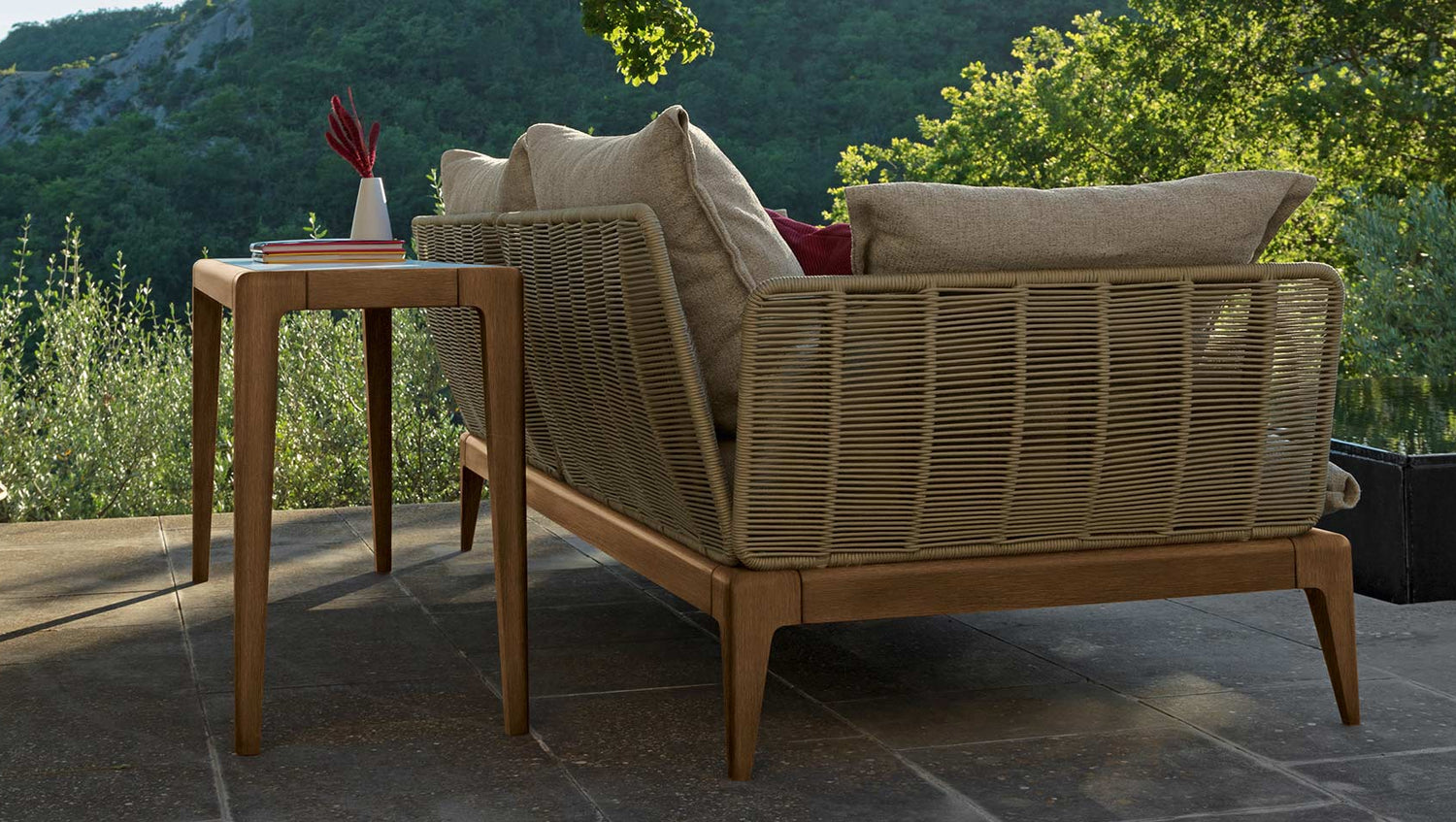 CRUISE TEAK 3-SITZER SOFA