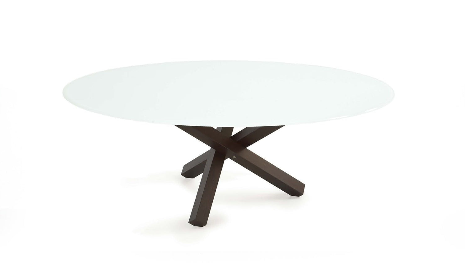 Aïkido ronde table à manger avec plateau en verre 14