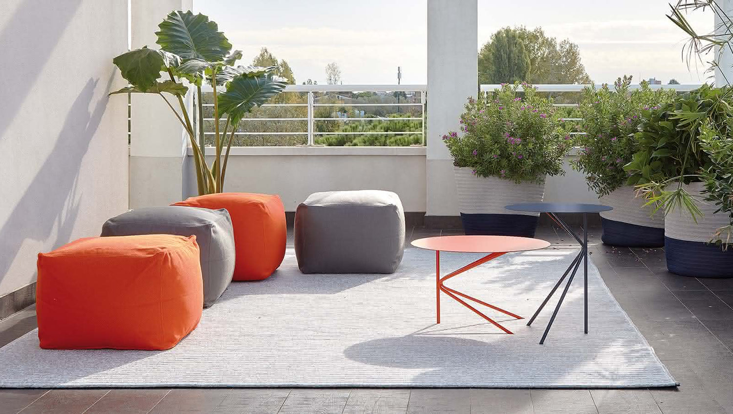 ARCHIMEDE pouf carré d'intérieur extérieur-9