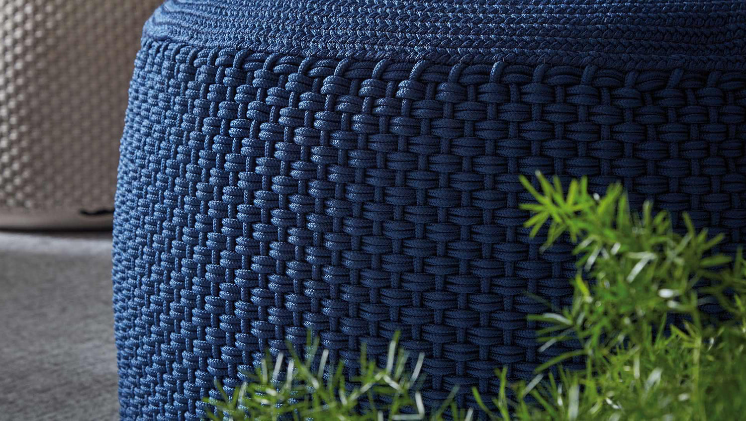 BERENICE pouf rond d'intérieur extérieur-5