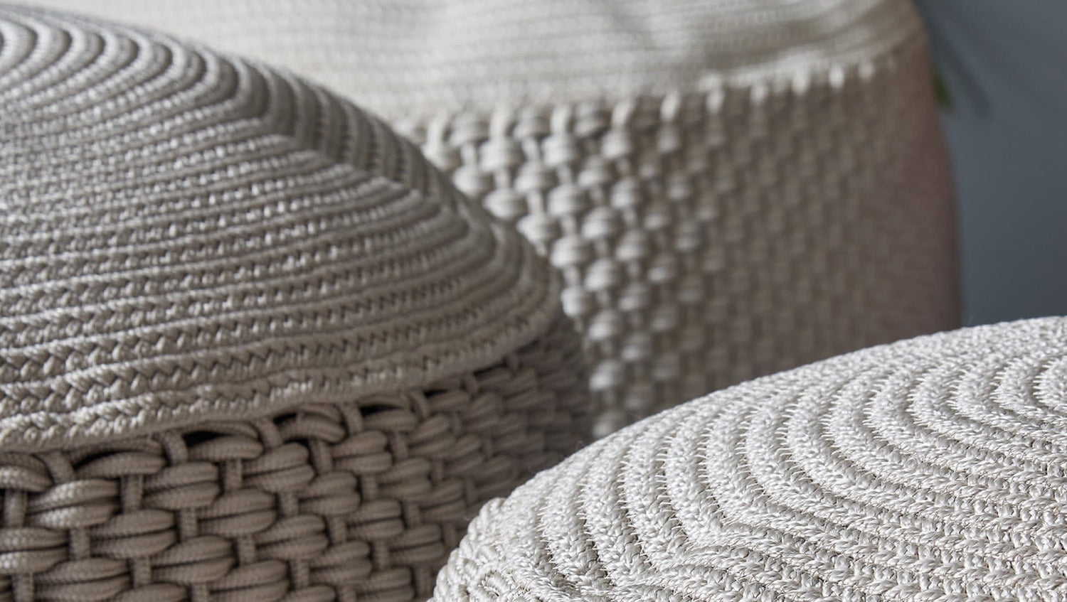 BERENICE pouf rond d'intérieur extérieur-6