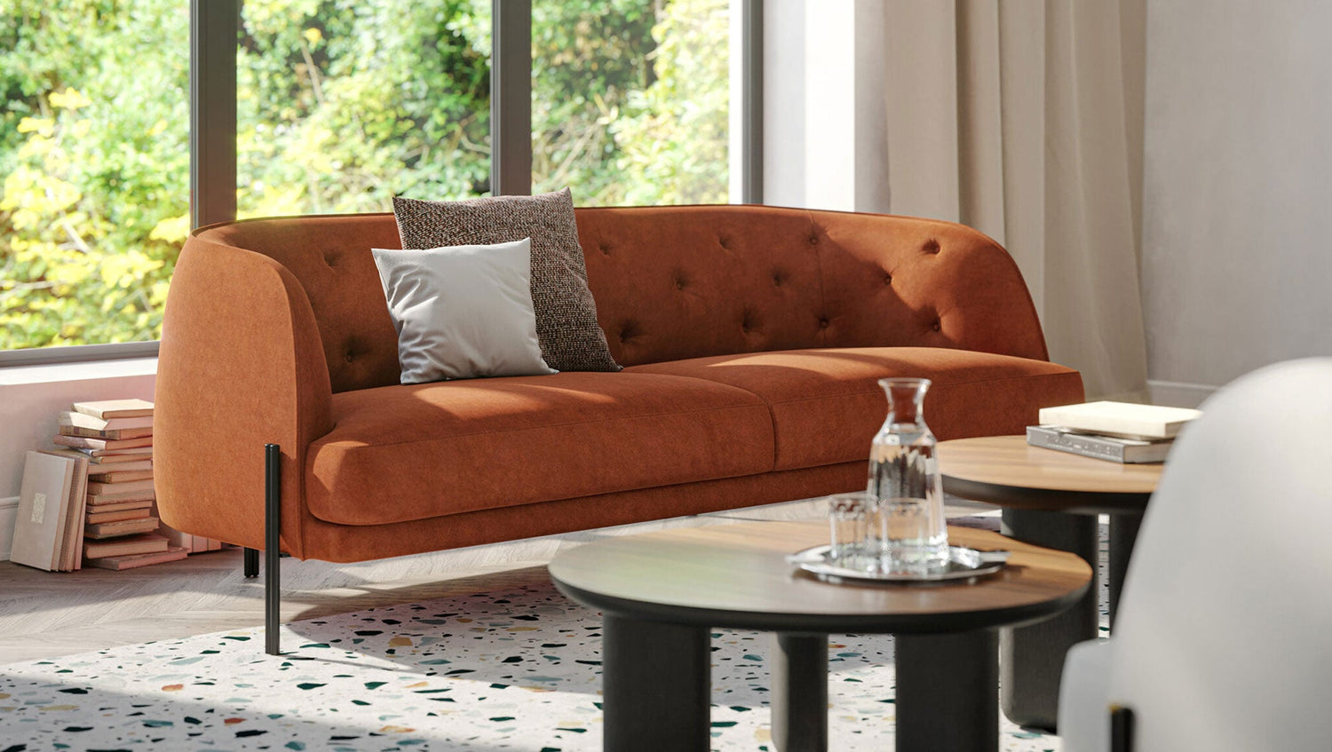 Caillou Capitonné sofa by Liu-Jo Living