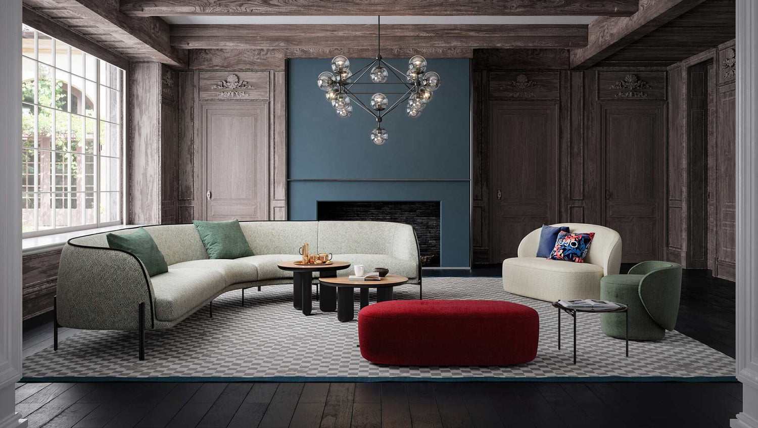 Caillou Wood coffee table by Liu-Jo Living