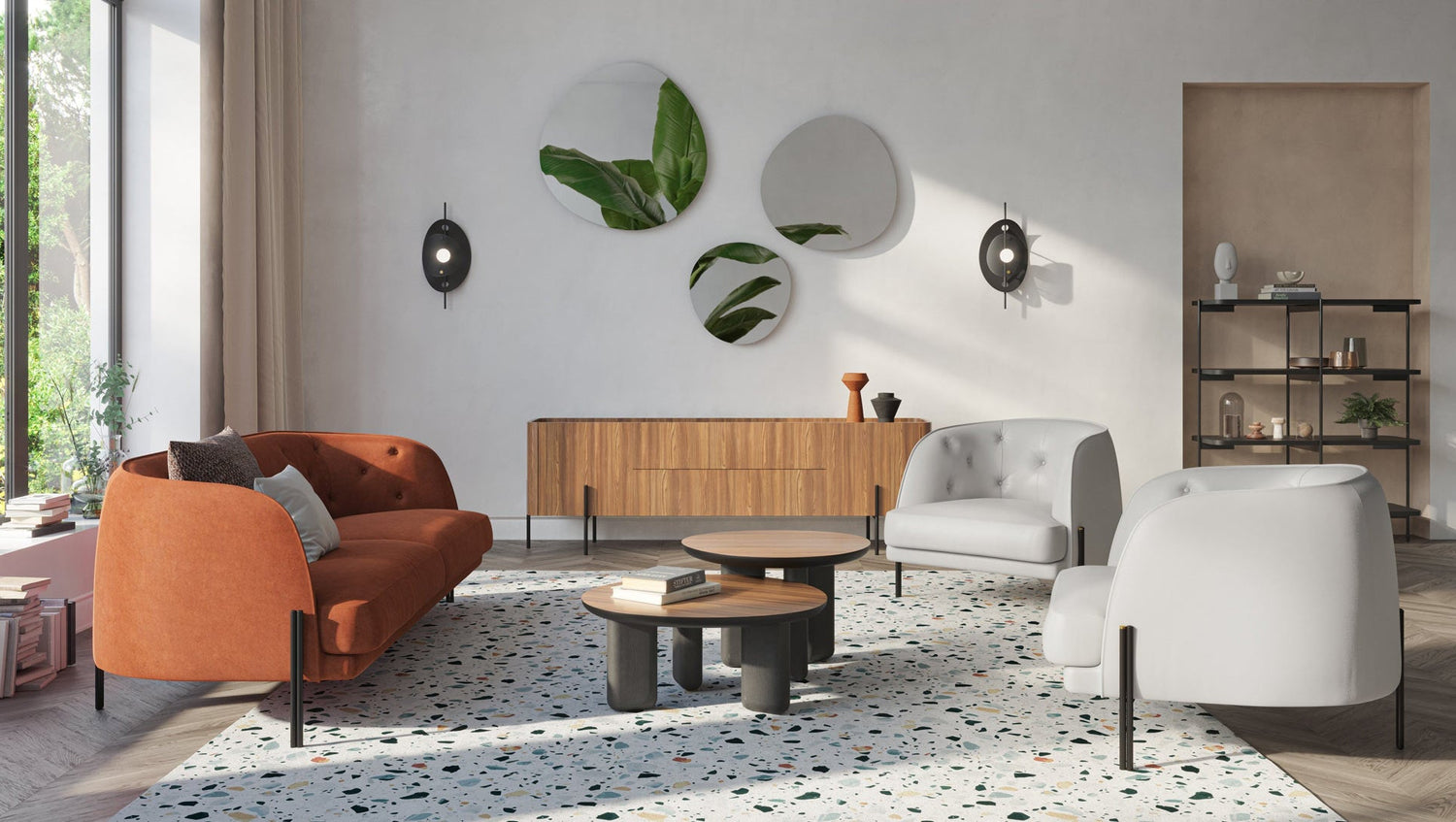 Caillou mirror by Liu-Jo Living