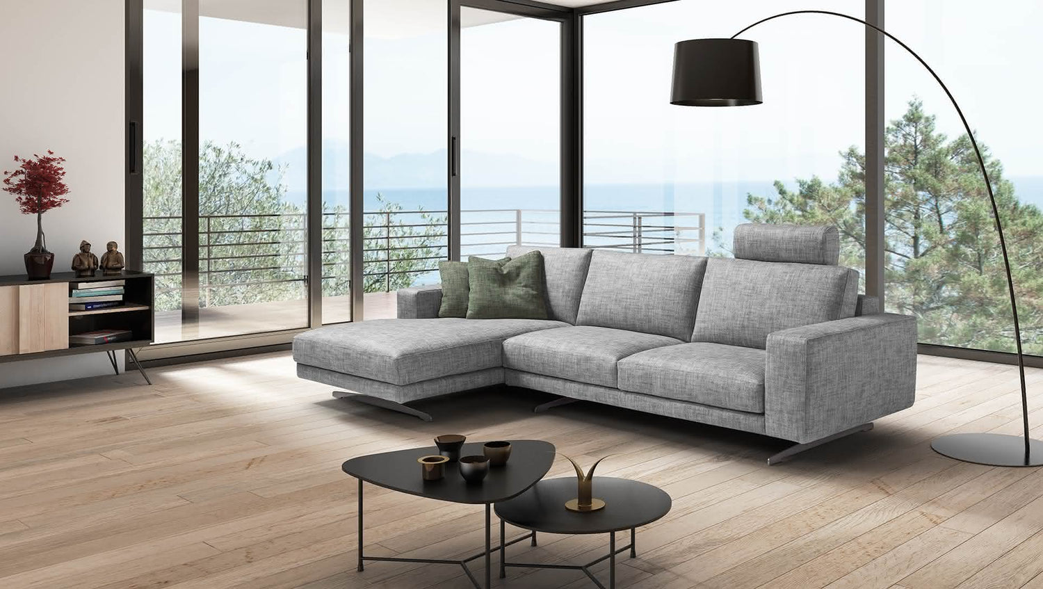 CARDIFF Canapé modulaire d'angle configuration personnalisable 4