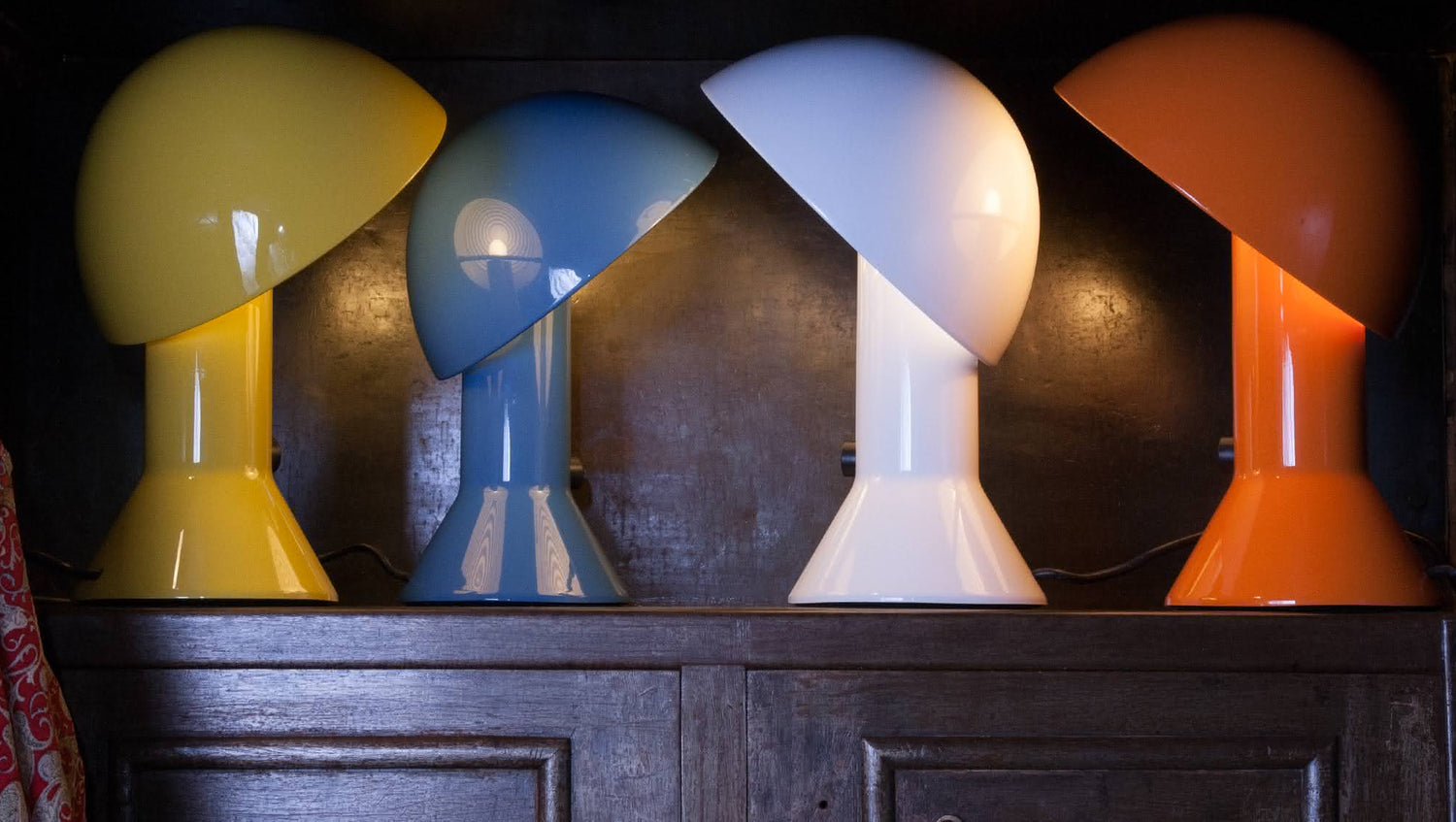 Lampe de Table Martinelli Luce Elmetto Orange 2