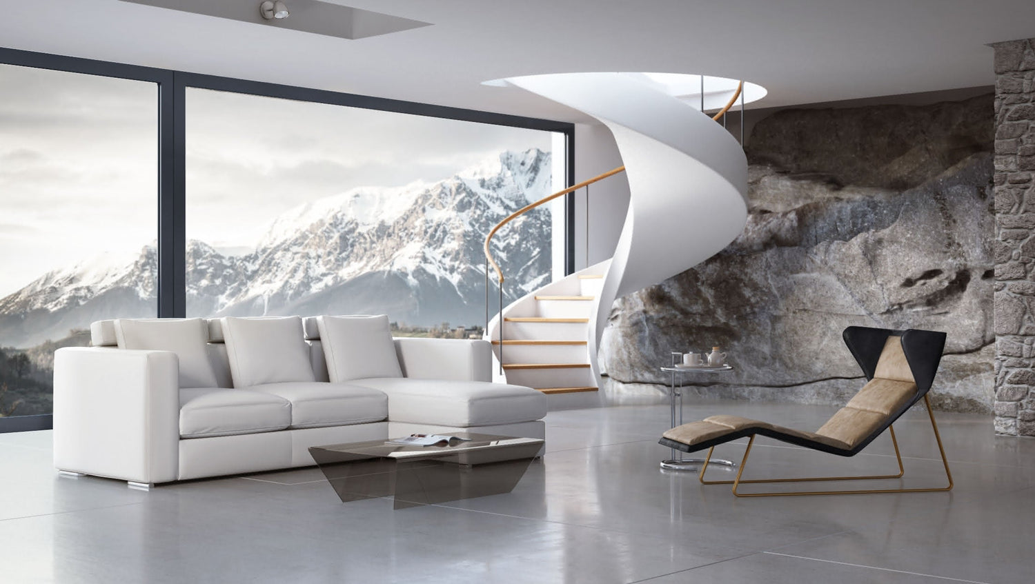 Palermo corner sofa  Rubino coffee table  Adjustable table  Romea chaise longue