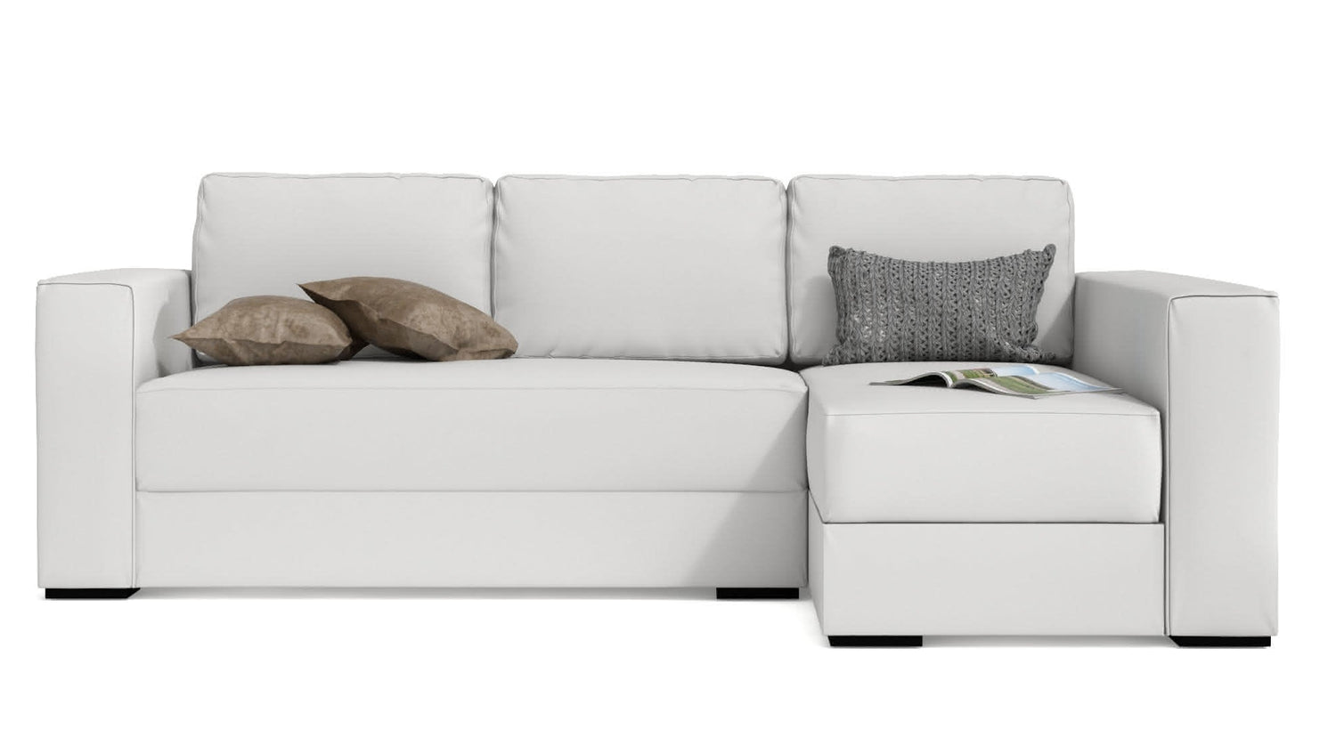 Convertible CDI Collection Plaza Sofa Bed White