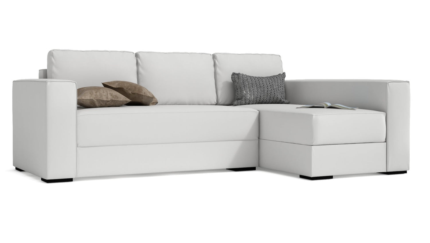 Convertible CDI Collection Plaza Sofa Bed White 1