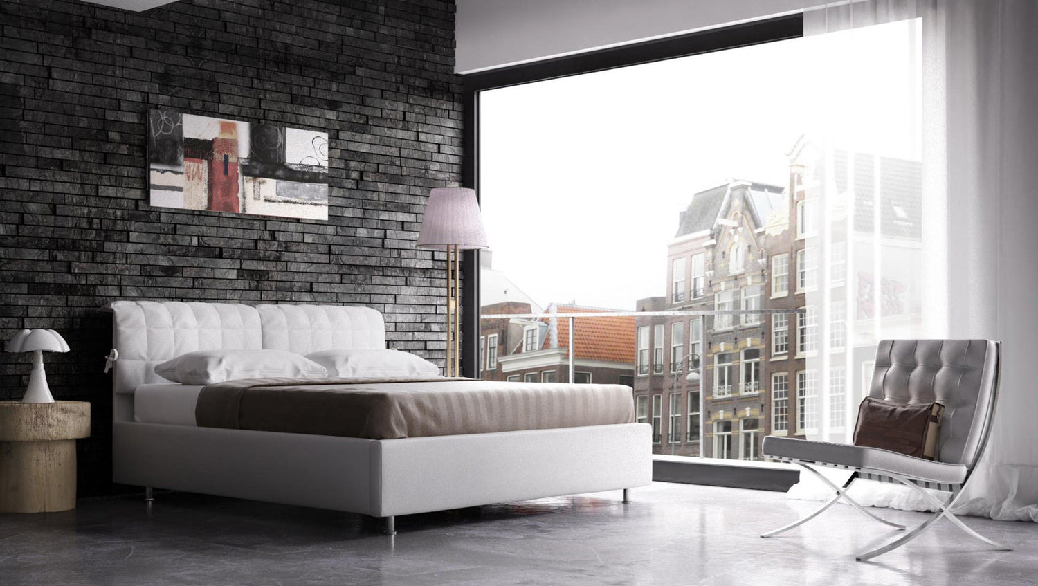 Charlie Bed + Minipipistrello Lamp