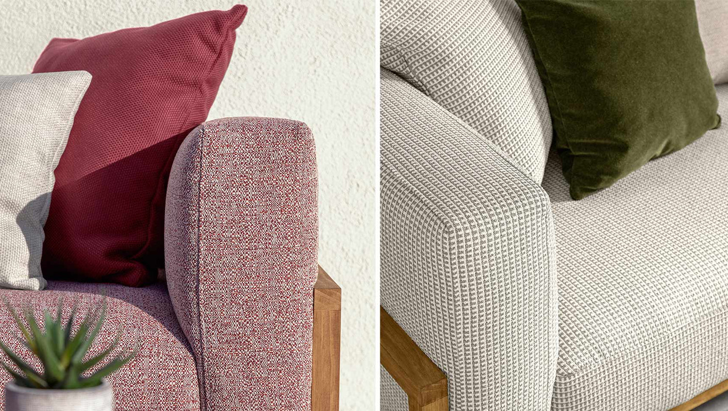 Cleo Soft Wood 3 sitzer gartensofa