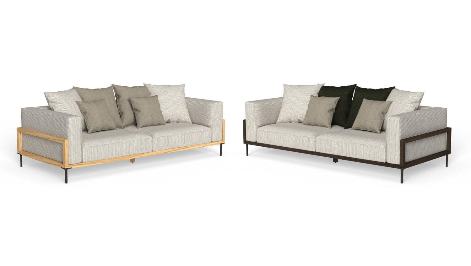 Cleo Soft Wood 3 sitzer gartensofa